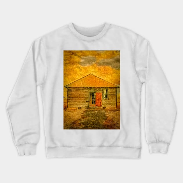 Dust Bowl House At Cimarron Heritage Center Boise City Oklahoma Crewneck Sweatshirt by Debra Martz